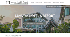 Desktop Screenshot of marayaresort.com